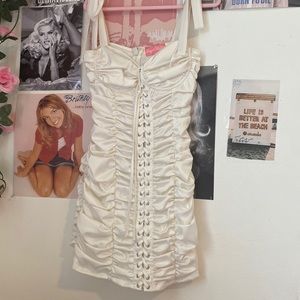 Sugar Thrillz Rutched dress size small dollskill